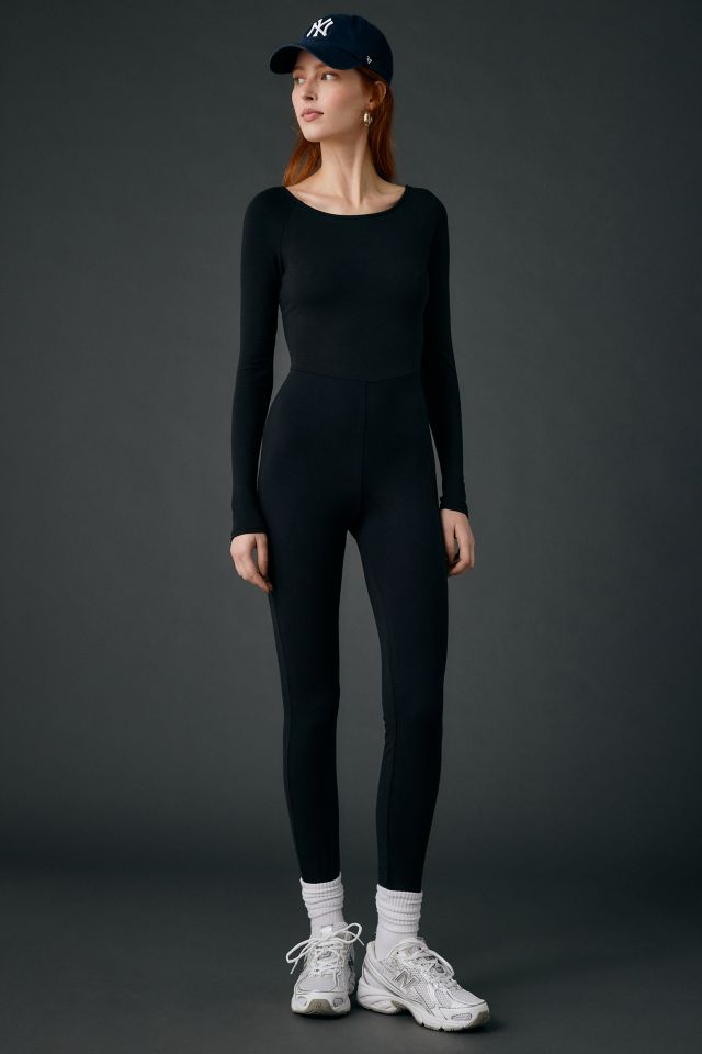 Out From Under Bec Long Sleeve Scoop Back Athletic Jumpsuit #4