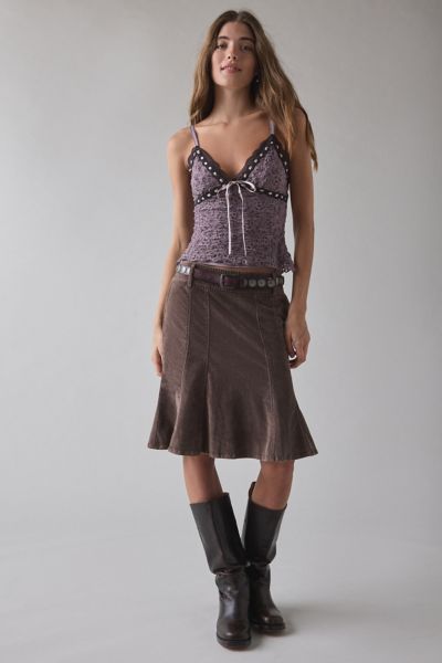 Kimchi Blue Clover Lace + Ribbon Trim Cropped Cami Product Page