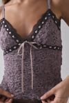 Kimchi Blue Clover Lace + Ribbon Trim Cropped Cami