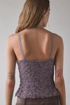 Kimchi Blue Clover Lace + Ribbon Trim Cropped Cami