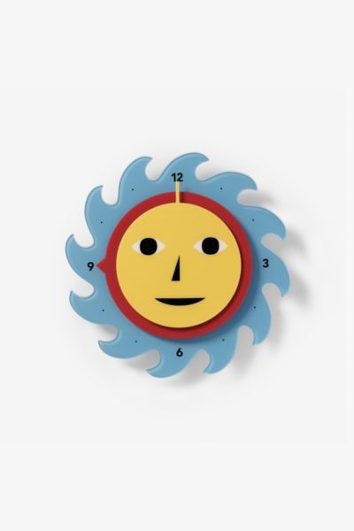 Areaware Everybody Clock In Blue/red/yellow At Urban Outfitters