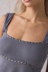 Kimchi Blue Wisteria Lace Trim Tunic Babydoll Tank Top