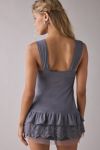 Kimchi Blue Wisteria Lace Trim Tunic Babydoll Tank Top