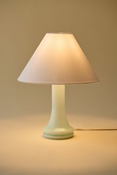 Urban Outfitters Myra Glass Table Lamp In Light Blue At  In Green