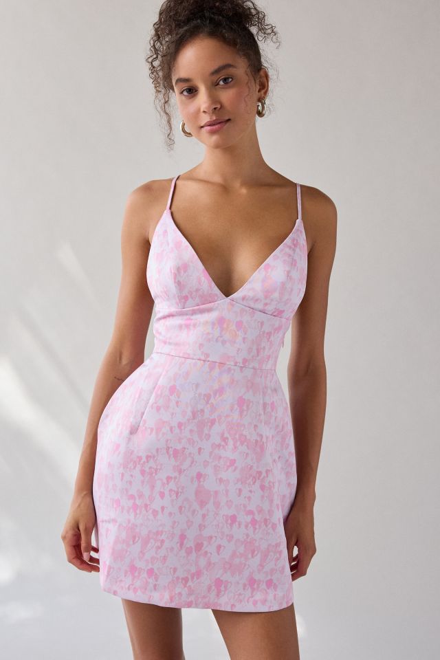 Kimchi Blue Petit Fours Fit-And-Flare Satin Mini Dress #1