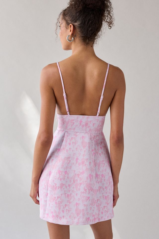 Kimchi Blue Petit Fours Fit-And-Flare Satin Mini Dress #3