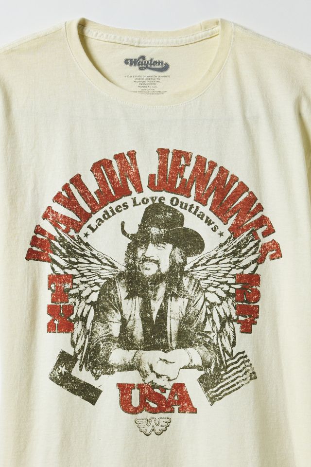 Waylon Jennings Outlaw Graphic Tee #3