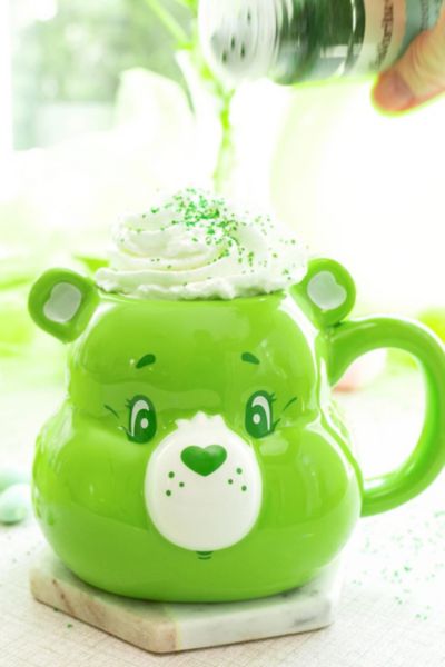 Urban Outfitters Care Bears 20 Oz. Ceramic Mug In Lucky Bear At