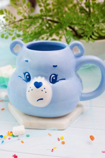 Urban Outfitters Care Bears 20 Oz. Ceramic Mug In Grumpy Bear At