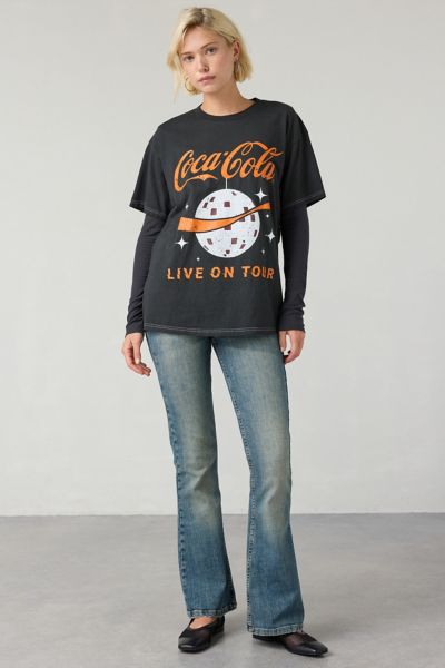 Coca-Cola Live On Tour Disco Ball Graphic T-Shirt Dress