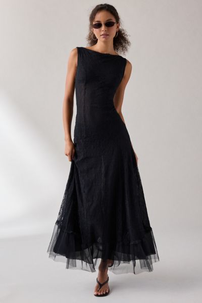 UO Like A Dream Reversible Lace Scoop Slip Maxi Dress Product Page