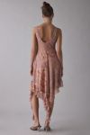 UO Modern Mesh Basque Waist Strapless Mini Dress
