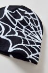 Spiderweb Pattern Knit Beanie