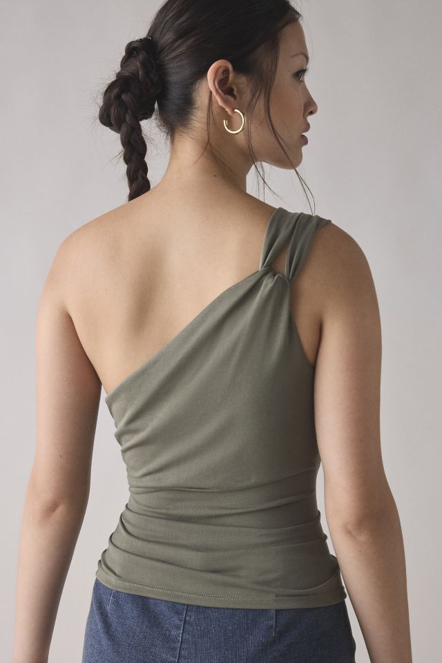 UO Carson Asymmetrical Twist One-Shoulder Top #1