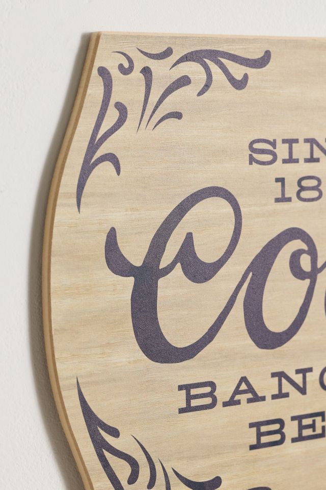 Coors Banquet Beer Wood Wall Hanging #1