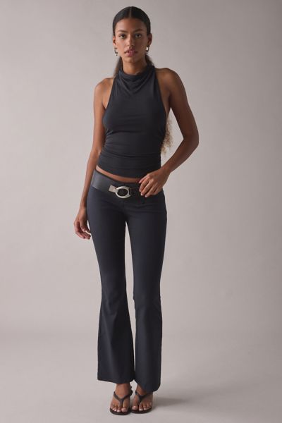 Kimchi Blue Hailey Stretch Pull-On Low-Rise Flare Pant Product Page