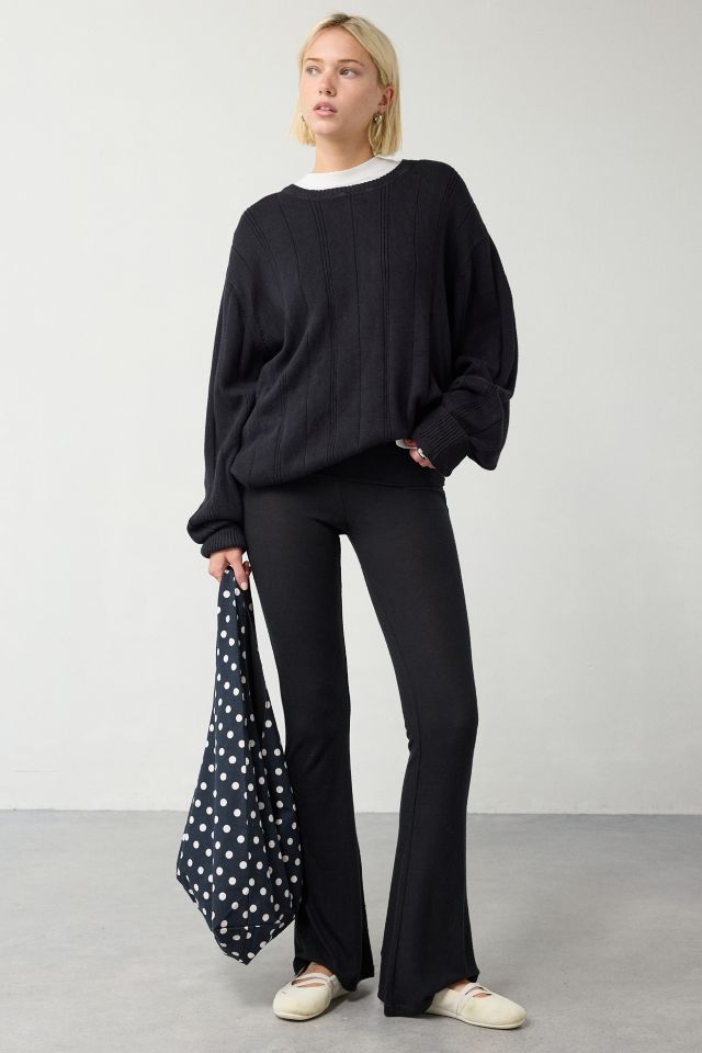 Out From Under Stay At Home Foldover Flare Legging #1
