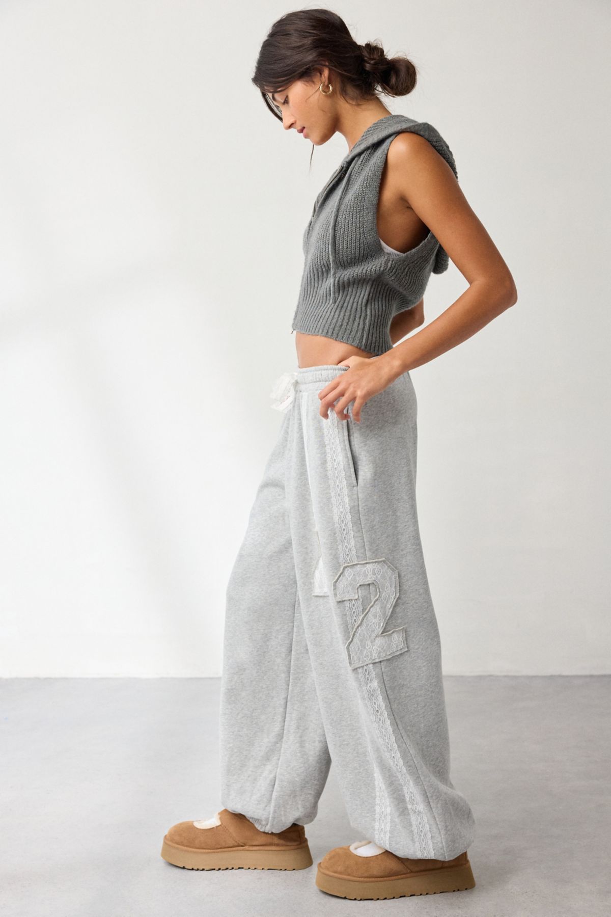 Out From Under Brenda Lace Stripe Jogger Sweatpant