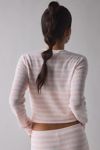 ReMADE By UO Remnants Striped Knit Cardigan