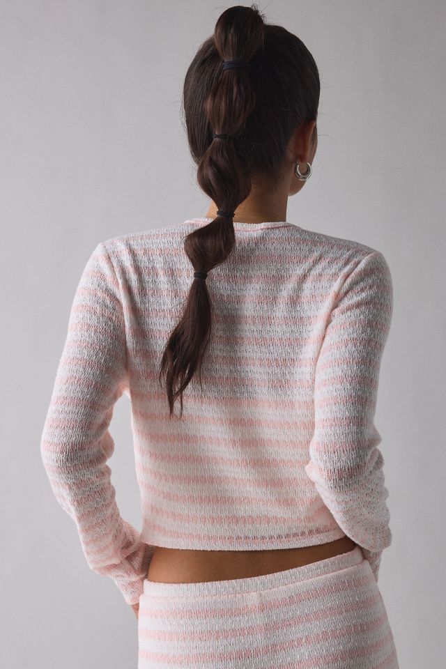 ReMADE By UO Remnants Striped Knit Cardigan #1