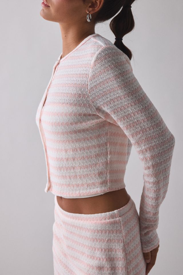 ReMADE By UO Remnants Striped Knit Cardigan #3