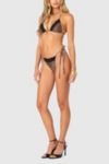 Edikted Lacey Leopard String Bikini Bottom