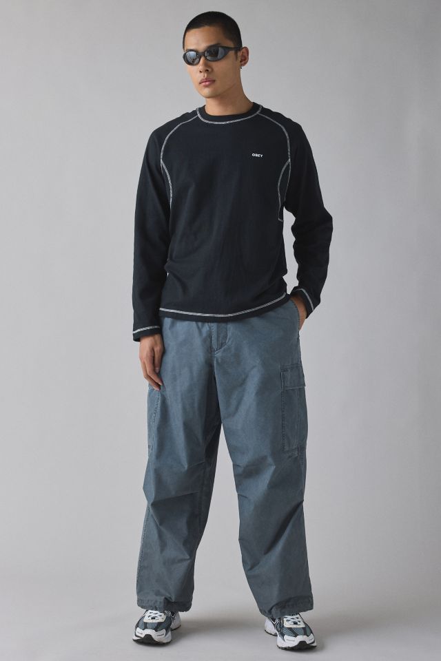 OBEY Aaron Contrast Stitch Long Sleeve Tee #2