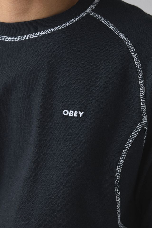 OBEY Aaron Contrast Stitch Long Sleeve Tee #3