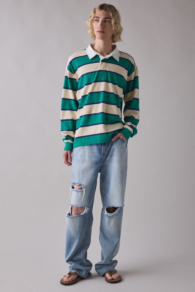 GUESS JEANS Rugby Stripe Polo Tee #3