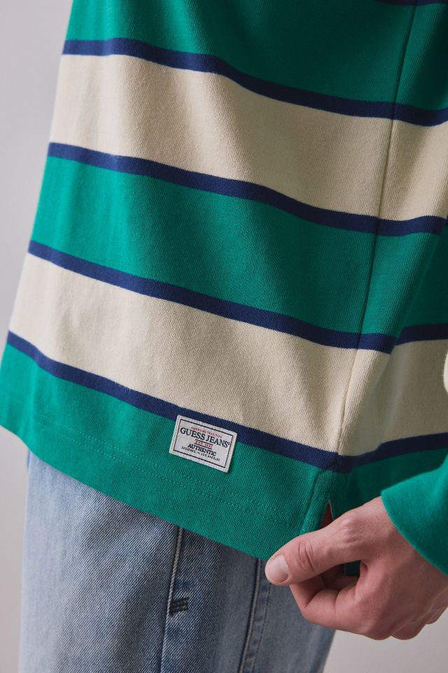 GUESS JEANS Rugby Stripe Polo Tee #4