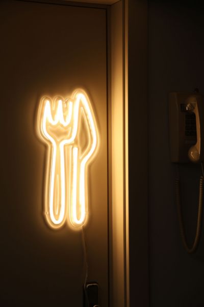 Echo Neon Knife and Fork Neon Sign