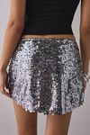 UO Olivia Paillette Sequin Low Rise Mico Mini Skirt