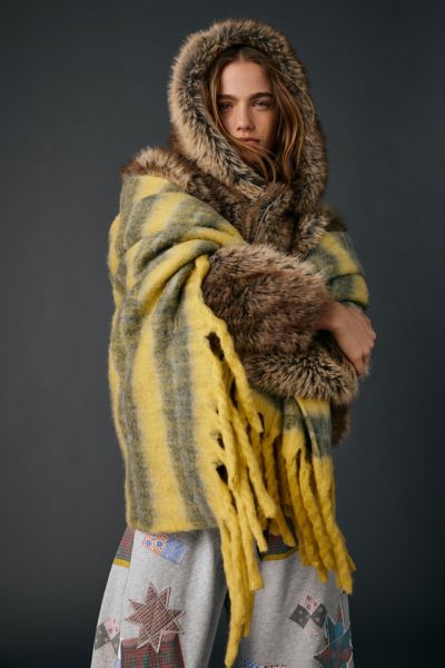 Monroe Faux Mohair Throw Blanket