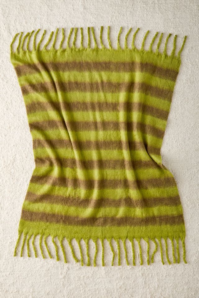 Monroe Faux Mohair Scarf Throw Blanket #1