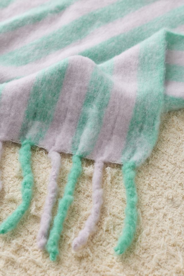 Monroe Faux Mohair Scarf Throw Blanket | Urban Outfitters