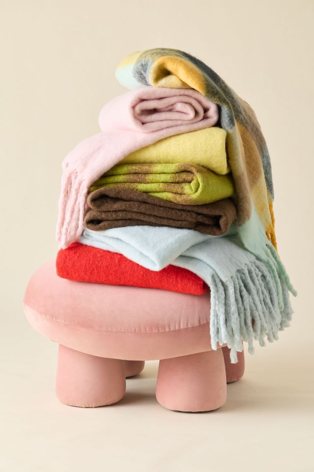 Monroe Faux Mohair Throw Blanket