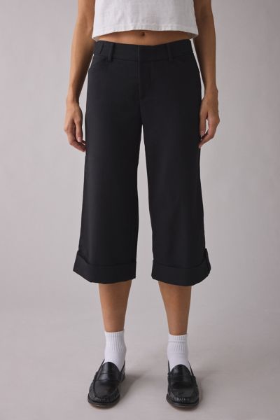 Kimchi Blue Office Siren Low-Rise Wide Leg Cropped Pant
