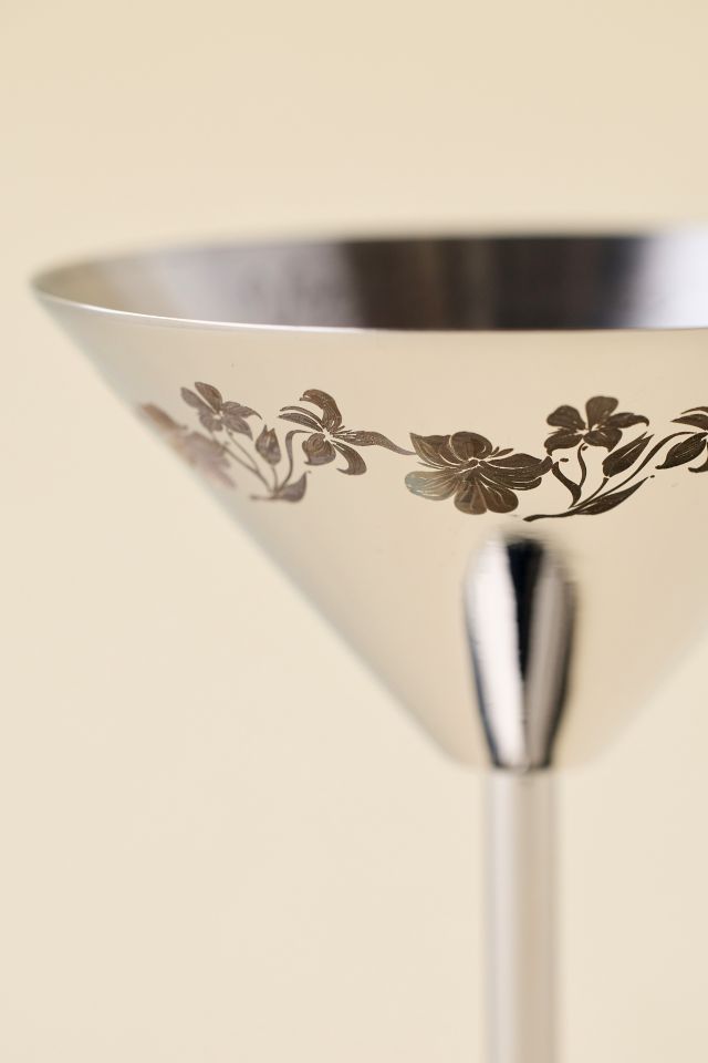 Demure Stainless Steel Martini Glass #1