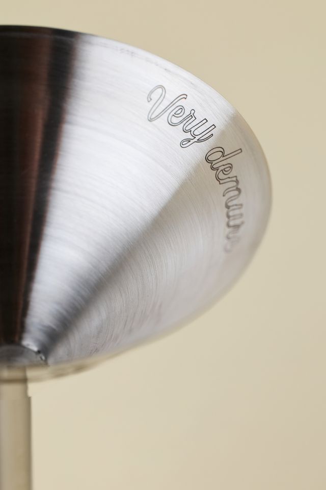 Demure Stainless Steel Martini Glass #2