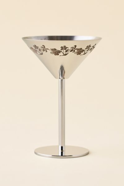 Demure Stainless Steel Martini Glass