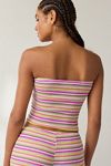 ReMADE By UO Remnants Rainbow Striped Knit Tube Top
