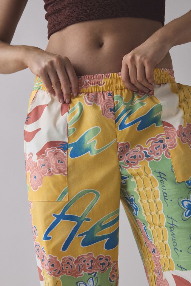 ReMADE By UO Remnant Poolside Pull-On Cropped Pant #1