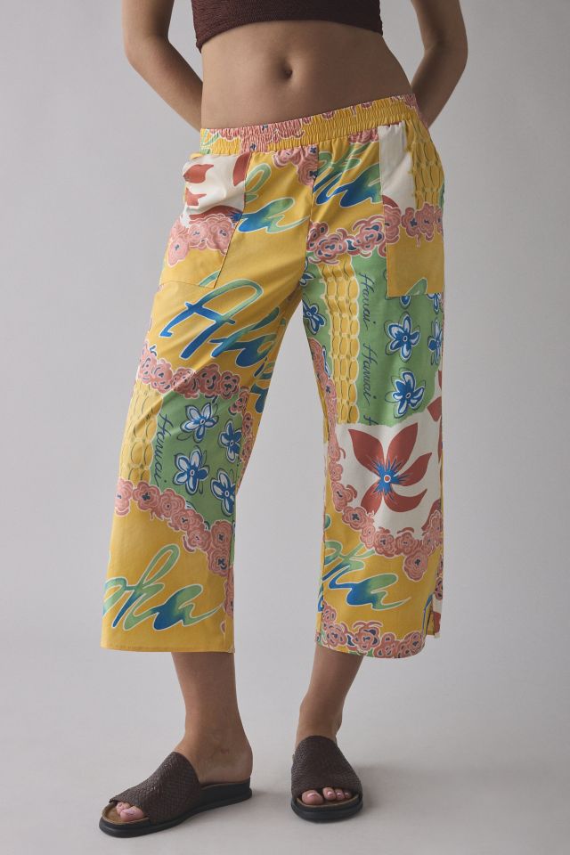 ReMADE By UO Remnant Poolside Pull-On Cropped Pant #3