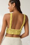 ReMADE By UO Remnants Textured Lace Cropped Tank Top