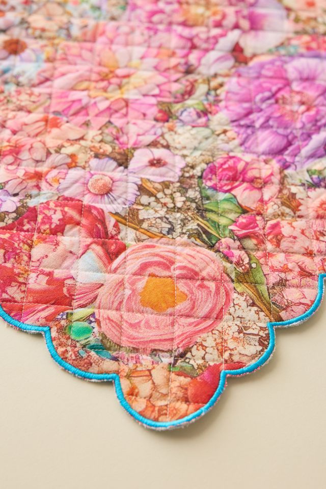 Scalloped Printed Quilted Placemat #2