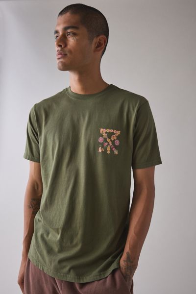 Roark Bush Bloom Graphic Tee In Olive, Men's At Urban Outfitters