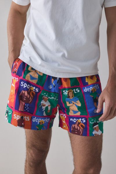 Market Studios Sports Pattern Tech Short