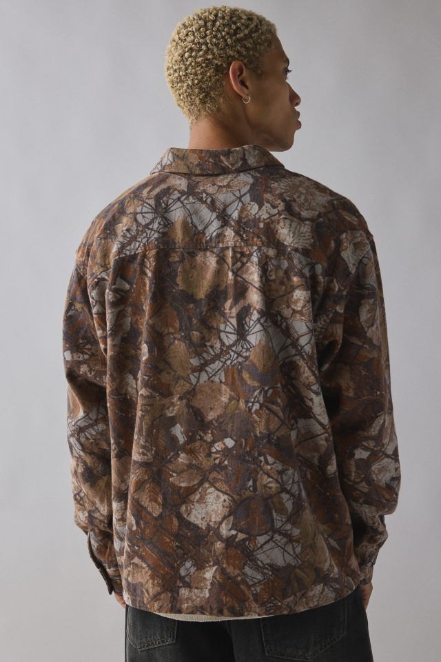 OBEY Fence Camo Woven Long Sleeve Shirt #1