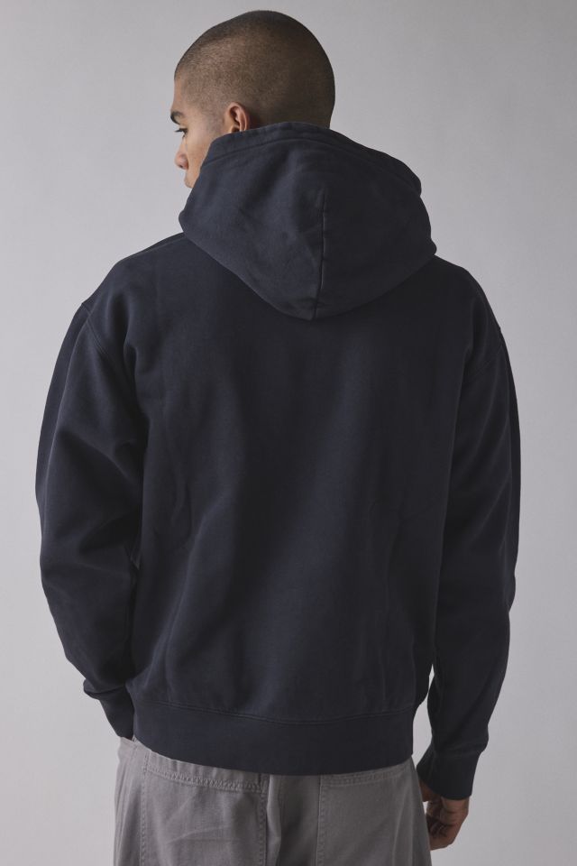 OBEY Manor Logo Faded Hoodie Sweatshirt #1