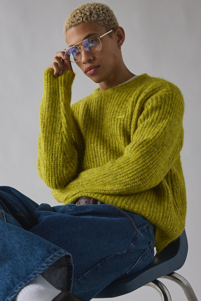 Obey Dexter Sweater In Green